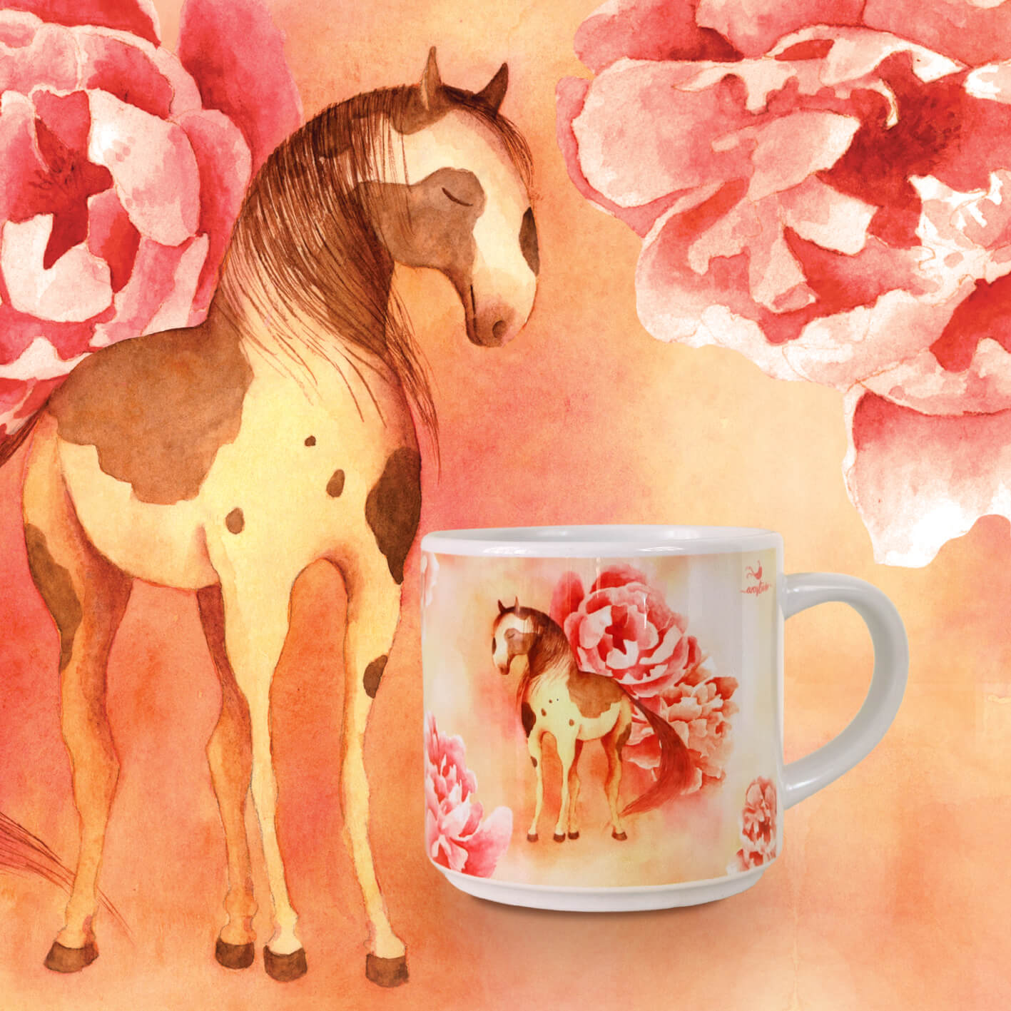 Kubek "Łaciaty koń" 250 ml