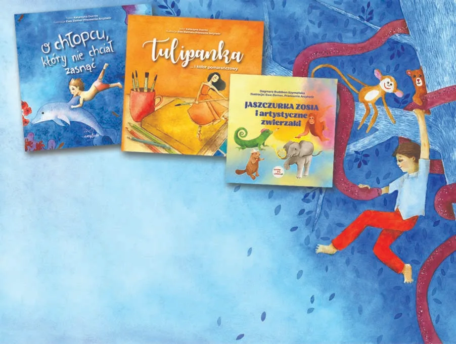 Arcytwór książki z ilustracjami akwarelowymi